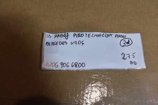 IDEALNY NABOJ PIROTECHNICZNY bonnets MERCEDES W206 1