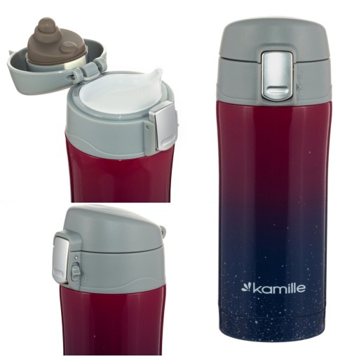 Термокружка Kamille 0,32 л, фіолетова