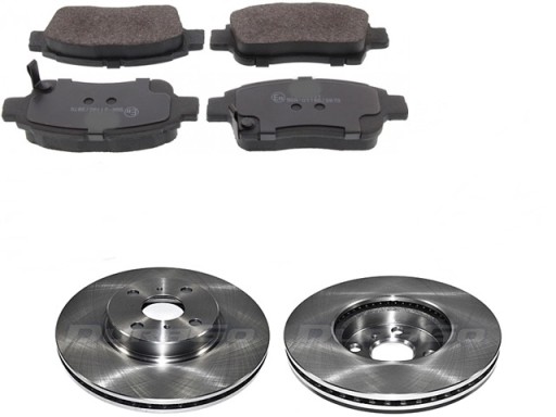 Диски + передние колодки Toyota YARIS и 99-05 jap tb.