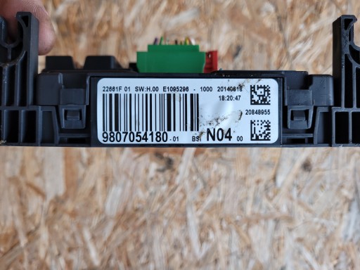 module BSI PSA PEUGEOT 308 T9 II 9807054180