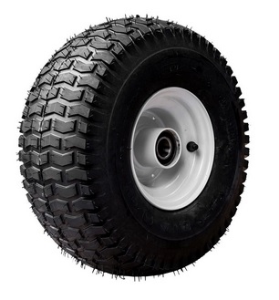 Комплектное пневматическое колесо 15x6.00-6 для вилочного погрузчика с граблями и кубовидным протектором