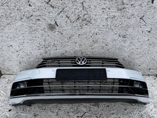 VWX5645 vw_group_777 - Passat b8 r-line передний бампер в сборе белый lc9a 4 pdc