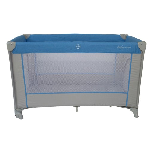Дорожнє ліжечко Baby-Coo 60 х 120 см відтінки сірий і сріблястий