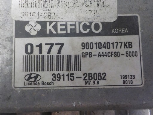 HYUNDAI computer control unit 39115-2B062 9001040177KB