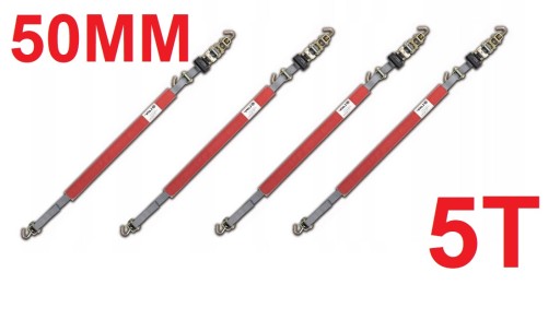 4 транспортировочные ленты LOHR 5T 50 мм с травой 75 см 4%