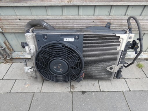 chladič 2 ventilátor 2X OPEL ASTRA G II 1.6 16V 98-09 KOMPLET