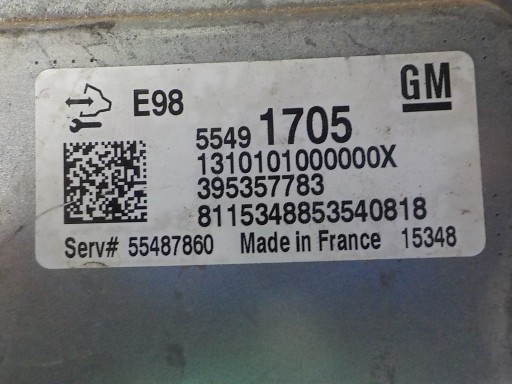 OPEL INSIGNIA Computer Bedienteil 55491705 395357783