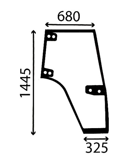 СКЛЯНА ДВЕРНА CS ПРАВА 1-34-621-091