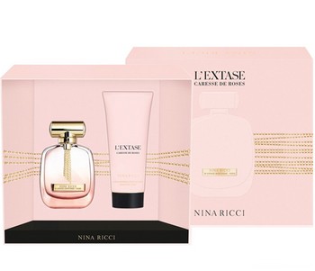 nina ricci l'extase caresse de roses woda perfumowana 80 ml   zestaw