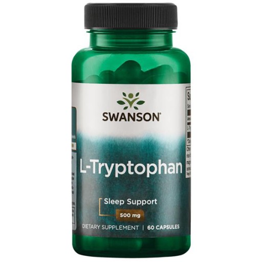 SWANSON L-TRYPTOPHAN 500MG 60K TRYPTOFÁN STRES SPÁNOK