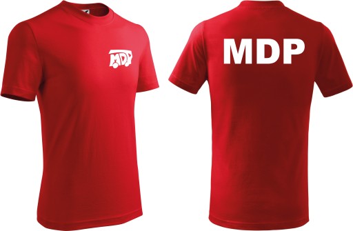 Koszulki MDP koszulka mdp czarne koszulki mdp z nadrukiem strażackie XL