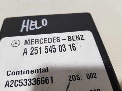 MERCEDES W251 ML W164 GL X164 module springing A2515450316