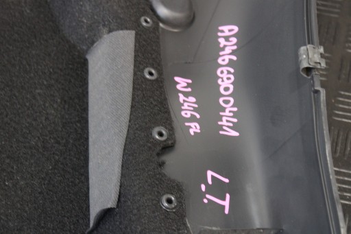 boot upholstery left rear part A2466900441 MERCEDES B-class W246 LIFT