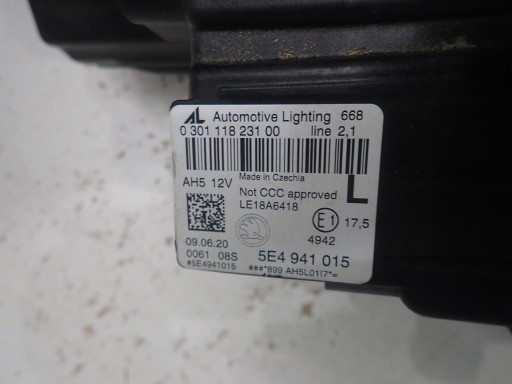 light front left SKODA OCTAVIA IV 2020- FULL LED