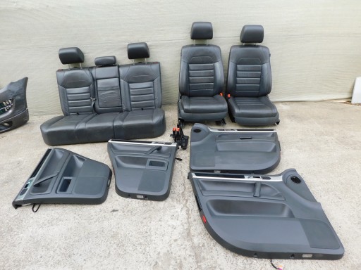 seats komplet side seat upholstery black inner VW Touareg OEM