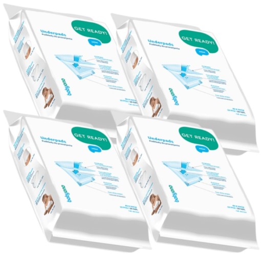 4× Простирадло Babyono для сповивання 60 см x 40 см 10 шт.