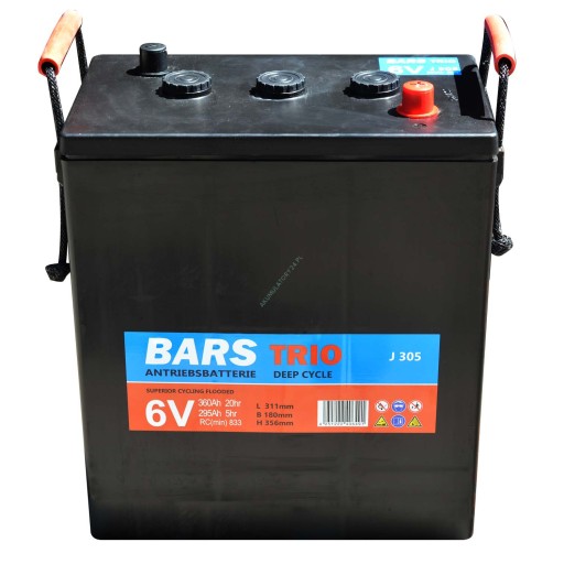 J305M - Акумуляторна батарея BARS TRIO Deep Cycle 6V 350ah J305