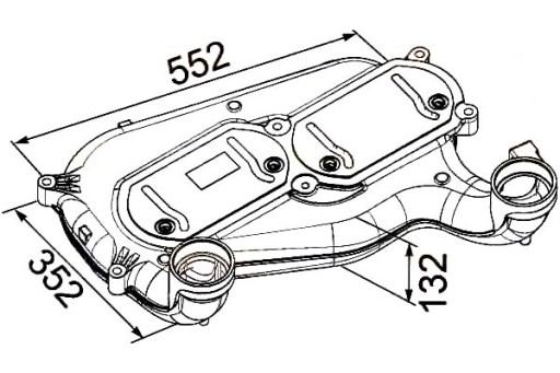 8ML 376 - ИНТЕРКУЛЕР HELLA, ОХЛАДИТЕЛЬ НАДДУВОЧНОГО ВОЗДУХА