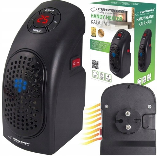 Міні обігрівач тепловентилятор 400w