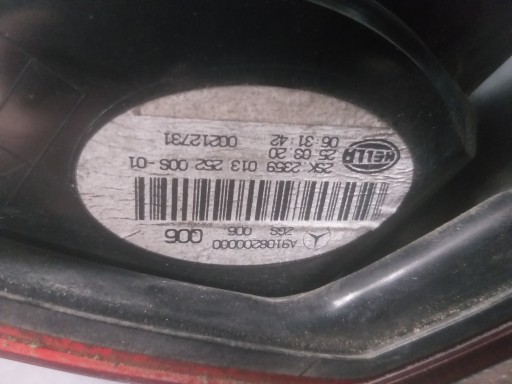 light rear part left MERCEDES SPRINTER W907 W910 A9108200000