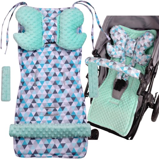 Різнокольоровий вкладиш в коляску