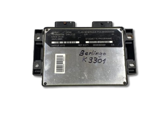 control unit of the engine Citroen Berlingo M59 facelift 2005 9650359580