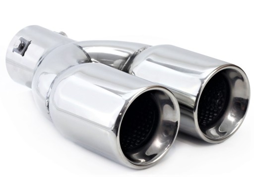 MT008 - НАКОНЕЧНИК ГЛУШНИКА ПОДВІЙНИЙ ХРОМ СТАЛЬ