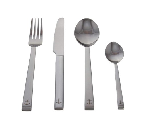 OR11051 - СТОЛОВЫЕ ПРИБОРЫ ЯКОРЬ КОМПЛЕКТ.24 ЧАСТИ НЕРЖАВЕЮЩАЯ СТАЛЬ