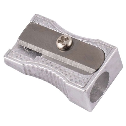 Ручна точилка одинарна D.rect.Відтінки сірого та сріблястого