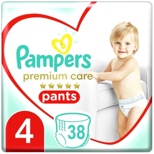 ТРЮСИКИ ПІДГУЛКИ PAMPERS Розмір 4 (9-15 кг) 38 шт.