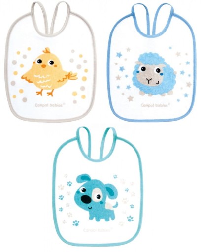 Canpol babies Fabric Bib Multicolor Таємне життя домашніх тварин 3 шт