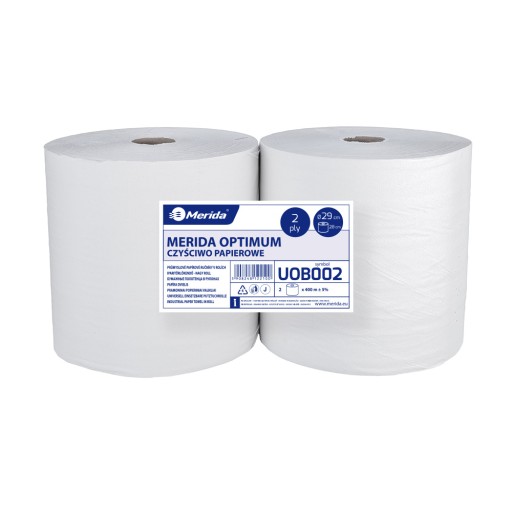 ОПТИМАЛЬНИЙ БІЛИЙ ПАПЕР ЧИЩЕННЯ ОДЯГУ DIA. 29 СМ, ДОВЖИНА 400 М, ДВОШАРОВИЙ,