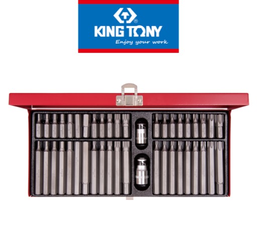 Набір біт 10mm 44cz. HEX / TORX / SPLINE KING TONY