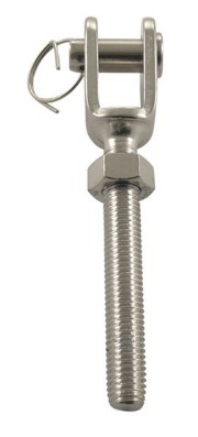 Левый вилочный наконечник 8432 INOX A4 M16