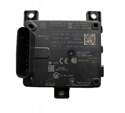 VPL_STERHYB_097 - Радарный модуль контроллера peugeot citroen opel 9844384680