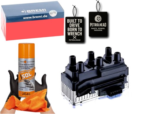 BMI20132#ECS-PCP+K - Катушка зажигания vw passat 2.8 91- bremi #petrolhead pro+ комплект4
