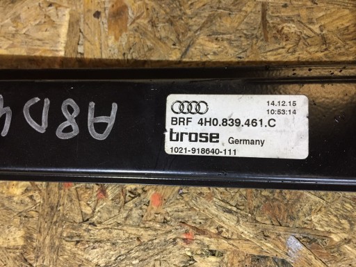 AUDI A8 D4 mechanism window regulator left rear part