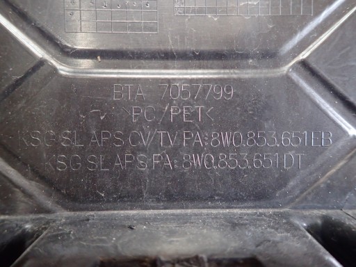 mask AUDI A4 B9 S LINE LIFT 8W0853651