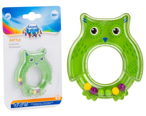 Прорізувач з брязкальцем Canpol babies відтінків зеленого