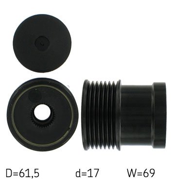 Вкм 03405/skf муфта генератора ford vkm 03405