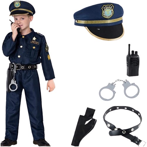Костюм Екіпірування Костюм Поліцейський Аксесуари Роз Л