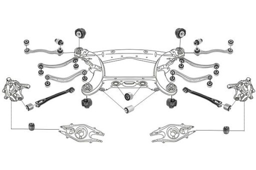 36028 01 - Комплект подвески поворотного рычага mercedes c class w205 c205 a205 cls x218 e s212