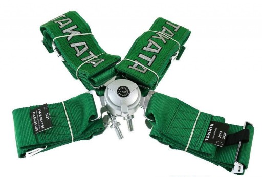 5903713080398 - TAKATA СПОРТИВНЫЕ РЕМНИ 4PKT 3 ДЮЙМА ЗЕЛЕНЫЙ