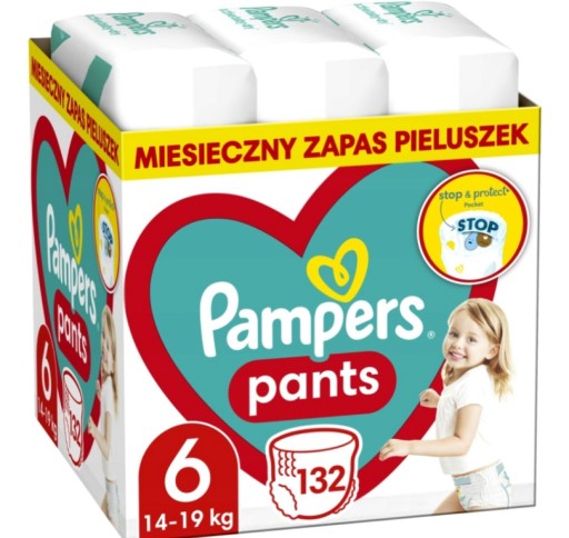ТРЮНИКИ-ПІДГУЛКИ PAMPERS 6 MEGABOX PANTS 132 ШТ