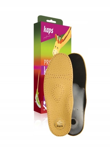 Взуттєві устілки Kaps Relax Kids 27 р. антибактеріальні бежевого кольору