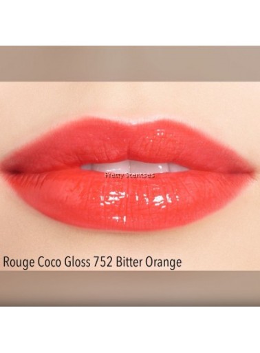 CHANEL パース Chanel Rouge Coco Gloss 752 Bitter Orange błyszczyk