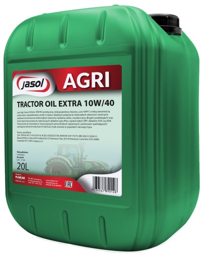 JASOL AGRI 10W40 20л. МАСЛО ТРАКТОРНЕ ЕКСТРА