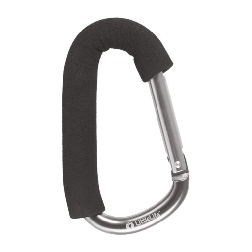 Універсальна ручка для коляски LittleLife, чорна, відтінки сірого та сріблястого