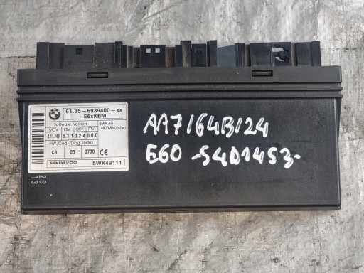 upravljačka jedinica komfora OE 6939400 BMW SERII 5 E60 03r