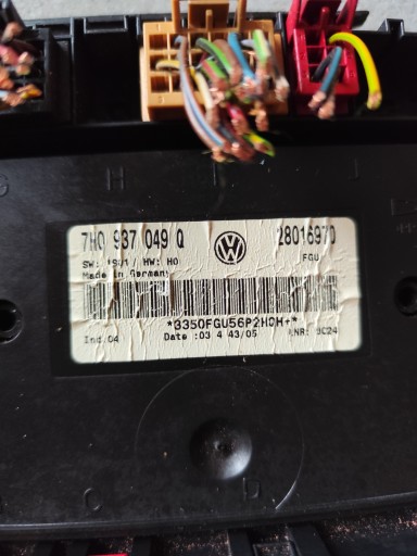 Unité commande confort BCM VW T5 7H0937049Q